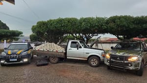 Carga avaliada em R$ 1,4 milhão é interceptada pelo Gefron e PRF no interior de Mato Grosso