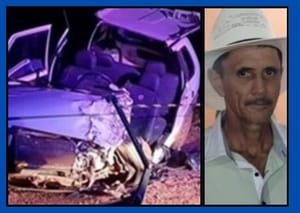 Produtor rural morre em colisão frontal; acidente envolveu uma Toyota Hilux e um Fiat Uno