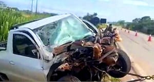 Empresário morre em colisão frontal com carreta na BR-163, em MT