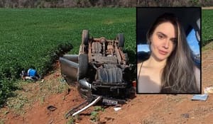 Esteticista e 2 filhos morrem em colisão na MT-243; veículo bateu em uma carreta que estava parada