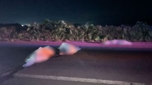 Colisão entre bicicleta, moto e carro mata dois adultos e uma criança de 10 anos