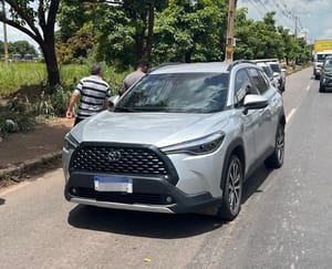 Criminoso é preso pela PM em Cuiabá logo após roubar Corolla Cross em Várzea Grande