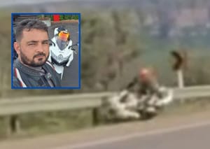 Vídeo flagra acidente com motociclista na MT-251, em Chapada dos Guimarães