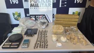 Força Tática desarticula ponto do tráfico e apreende drogas e munições em Sorriso