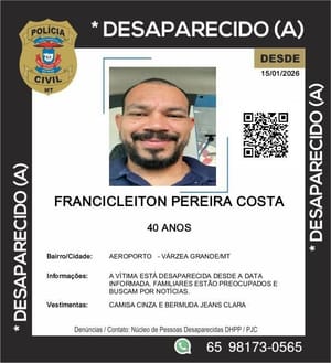 Motorista de aplicativo desaparecido é encontrado morto em VG com sinais de execução