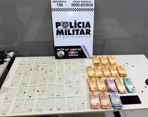 PM apreende drogas e quase R$ 4 mil em dinheiro durante ação contra o tráfico em Várzea Grande