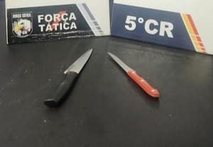 Mulher é presa após tentativa de homicídio; vítima foi esfaqueada na região do peito e perna