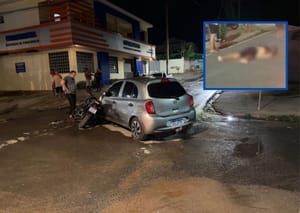 Motorista foge após batida violenta deixar motociclista em estado gravíssimo em Cuiabá