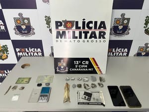 PM prende três suspeitos por tráfico de drogas após encontrar porções de cocaína e maconha