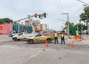 Motorista são orientados a evitarem o trânsito na Av. Prainha devido as obras