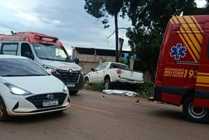 Motociclista morre em colisão com carro nas proximidades do bairro Colinas Verdejantes, em VG
