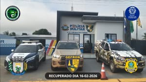 Operação integrada fecha cerco e recupera Hilux furtada na MT-242 em MT