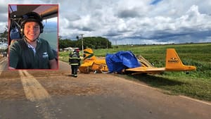 Piloto de 23 anos morre após queda de avião agrícola em Primavera do Leste; veja vídeo