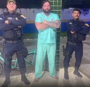 Ato heroico: PM de folga resgata família com três crianças em alagamento em MT