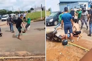 Motociclista venezuelano provoca acidente e agride morador em MT