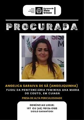 Foragida desde 2025, “Angeliquinha” é apontada como líder de facção e alvo da PC