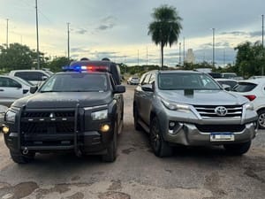 Policiais militares do Bope prendem suspeito e recuperam Hilux SW4 furtada em Cuiabá