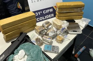 PM apreende 10 quilos de maconha durante resgate de cachorro vítima de maus-tratos