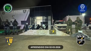 Operação integrada apreende R$ 5,6 milhões em cocaína após carro suspeito ser abandonado