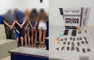 Cinco menores são apreendidos suspeitos de tráfico de drogas em Tangará da Serra