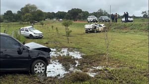 Colisão violenta entre carros mata motorista e deixa feridos na MT-248