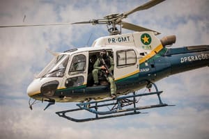 Ladrão de celular é preso logo após o crime; helicóptero do Ciopaer ajudou nas diligências