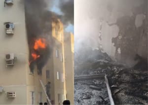 Incêndio de grandes proporções devasta apartamento e assusta moradores em Várzea Grande