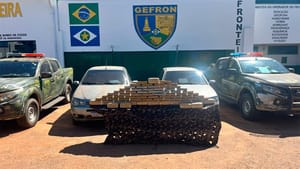 Gefron apreende 67 quilos de drogas e 4 veículos; prejuízo às facções foi de R$ 530 mil