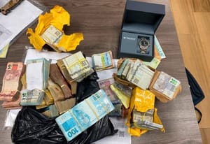 PF encontra R$ 450 mil escondidos sob sofá durante operação ligada a ex-prefeito de Duque de Caxias
