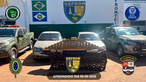 Perseguição na BR-174 termina com quase 70 kg de drogas apreendidos na fronteira de MT; veja vídeo