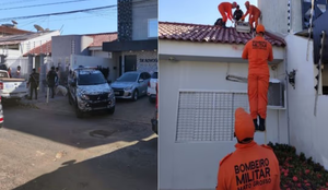 Criminosos invadem casa de oficial da PM, fazem família refém e são surpreendidos