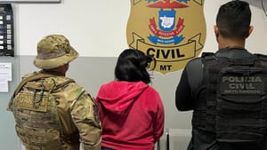 Policiais civis de MT apoia operação de MS e prende mulher acusada de homicídio