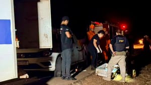 Acidente com carro funerário termina em morte na BR-070 em Nossa Senhora do Livramento
