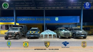 Gefron ajuda na apreensão de 83 quilos de drogas escondidos em carreta em Cáceres, veja vídeo
