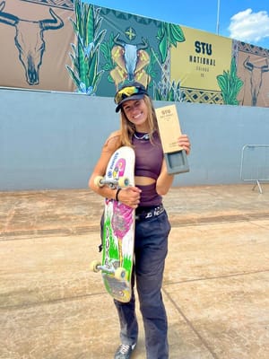 Dora Varella conquista título em Cuiabá e exalta skatepark: "É raro no Brasil uma estrutura desse porte"