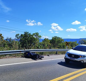 Motociclista morre na hora após perder controle da moto em curva na Estrada de Chapada