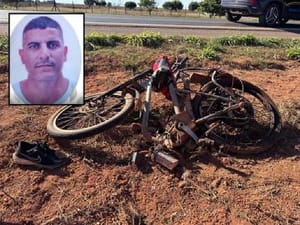 Homem é arremessado e morre após Fiorino atingir bicicleta elétrica em rodovia de MT