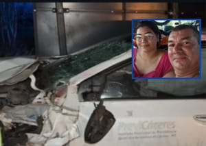 Pai e filha morrem após violenta colisão entre moto e carro oficial em Cáceres