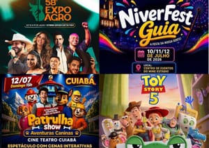 Cuiabá tem fim de semana com shows, teatro, cinema e atrações para todos os públicos