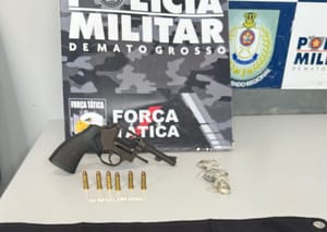 Força Tática prende mulher após abordagem e apreende arma e drogas em Cuiabá