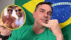 Flávio alega que imagem ao lado de "Sicário" é falsa e aponta erro em suposta IA