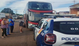 Passageiros impedem ataque a facadas dentro de ônibus interestadual em MT