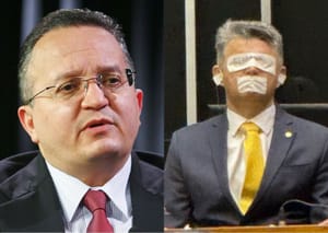 “Igual palhaço”: Taques alfineta Medeiros e critica protesto com esparadrapo no Senado