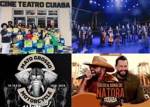 Cuiabá ferve neste fim de semana: shows, cinema, diversão em família e atrações gratuitas