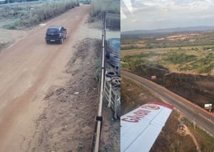 Vídeos: homem é flagrado provocando incêndio às margens da MT-010 e acaba preso