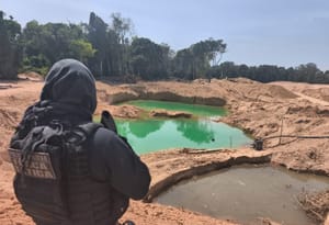 Satélite revela garimpo irregular e Batalhão Ambiental apreende nove equipamentos em MT