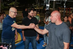 Pivetta visita parque ao lado de Abílio e destaca investimentos em esporte e lazer
