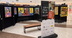 Exposição de artes plásticas e jogos interativos para crianças em Cuiabá