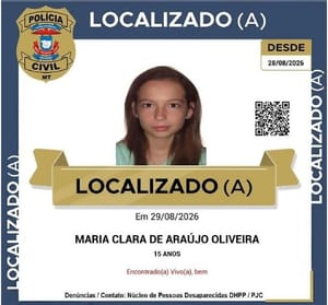 Adolescente de 15 anos que estava desaparecida em Cuiabá é encontrada