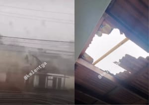 Vendaval assusta moradores, destelha casas e deixa Nortelândia praticamente sem energia